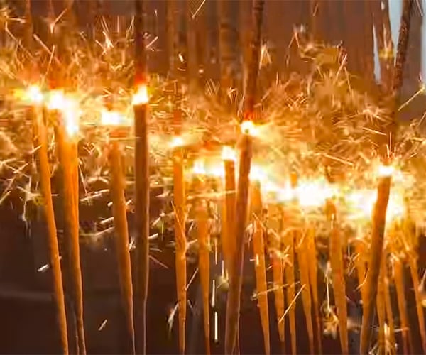 Making a Knife from Sparklers