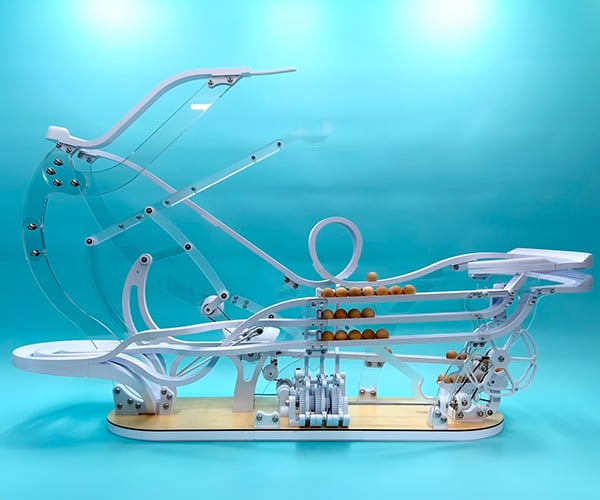 3D-Printed Roller Coaster Clock