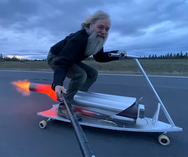 Rocket-powered Skateboard