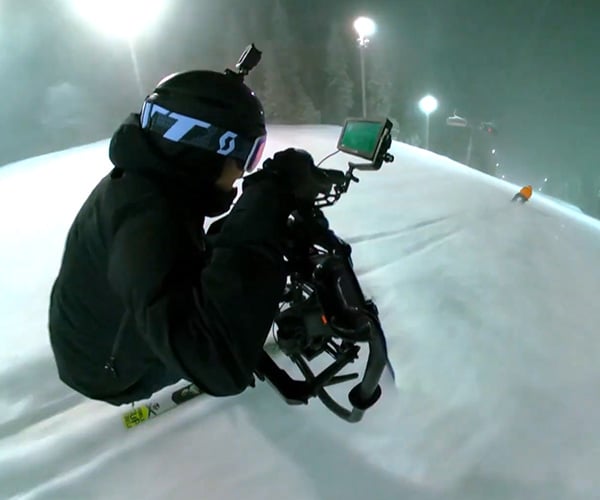 The Unseen Ski Cameraman