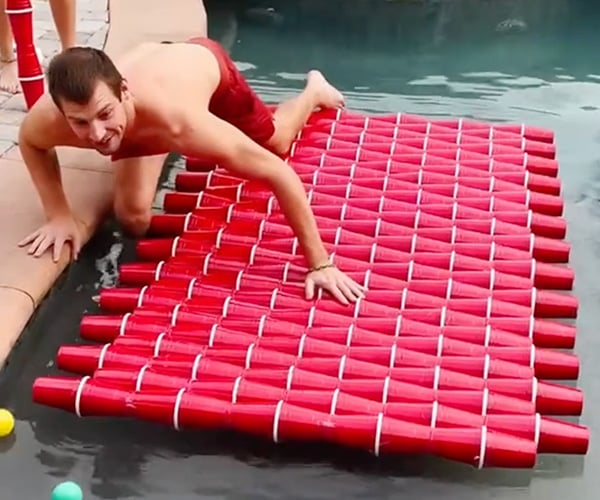Red Solo Cup Raft