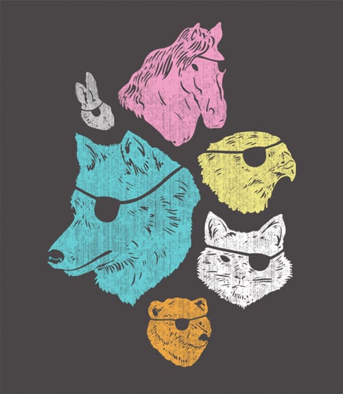 Animals With Eyepatches Tee