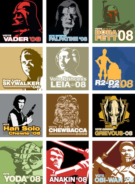 Star Wars Election ’08 Tees