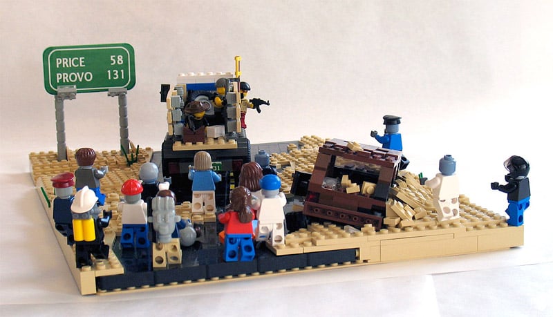 Zombie Hunt Lego Diorama