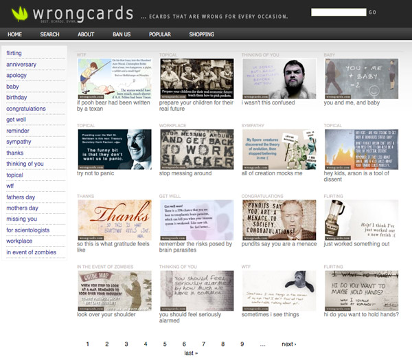 Website: WrongCards.com
