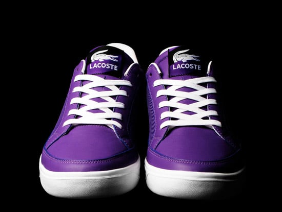 lacoste purple shoes