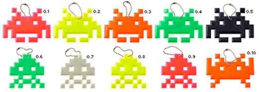 Space Invaders Dog Tags