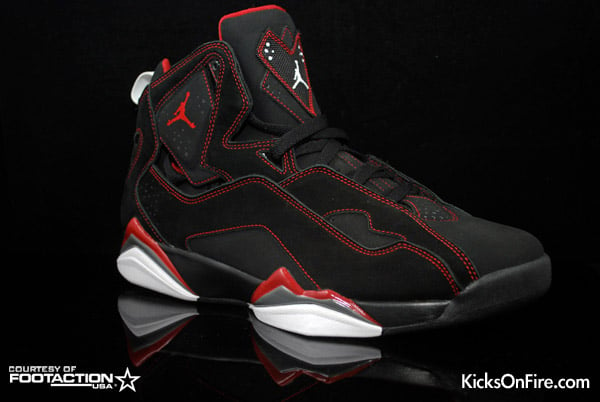 jordan true flight black and red