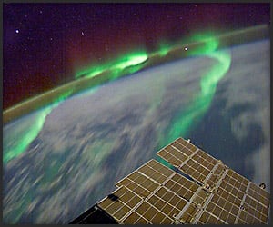 Aurora Borealis from ISS