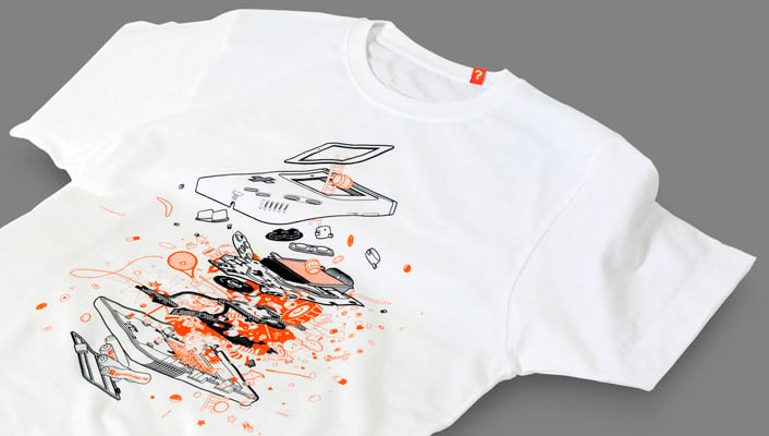 Exploded Gameboy T-shirt