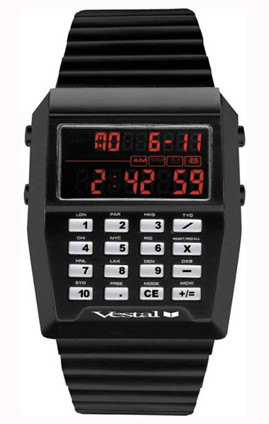 Vestal store calculator watch