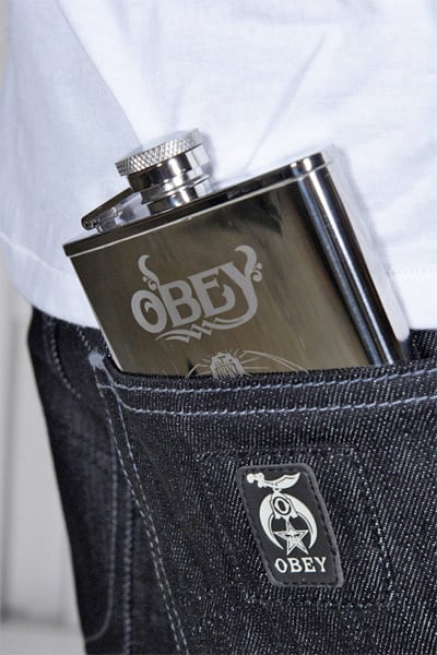 Obey Another Round Flask