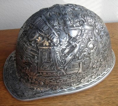 Hand-tooled Hard Hat