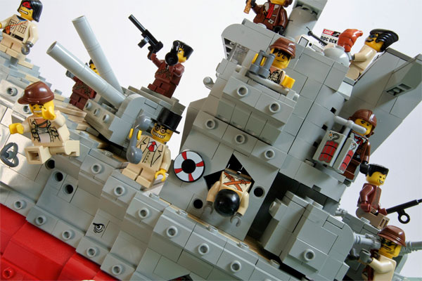 LEGO Yamato Sinking