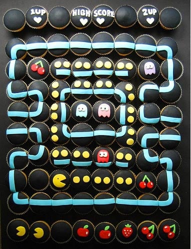 Pac-Man Cupcakes