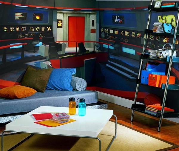 star trek room wallpaper