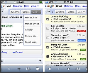 Mobile Gmail/Calendar