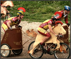 Modern Roman Chariot Race