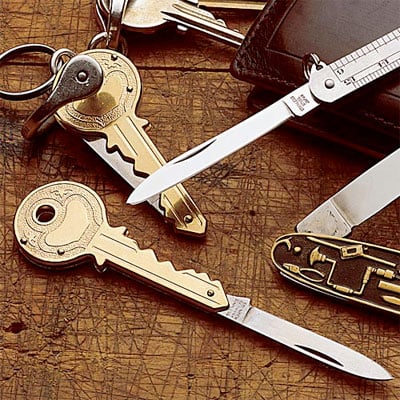 Key-shaped Pocket Knife