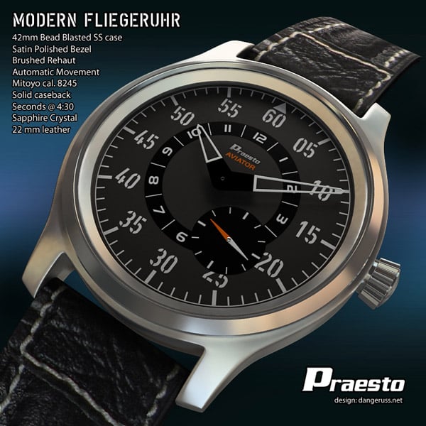 Modern Fliegeruhr Watch