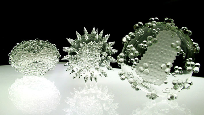 Deadly Virus Sculptures