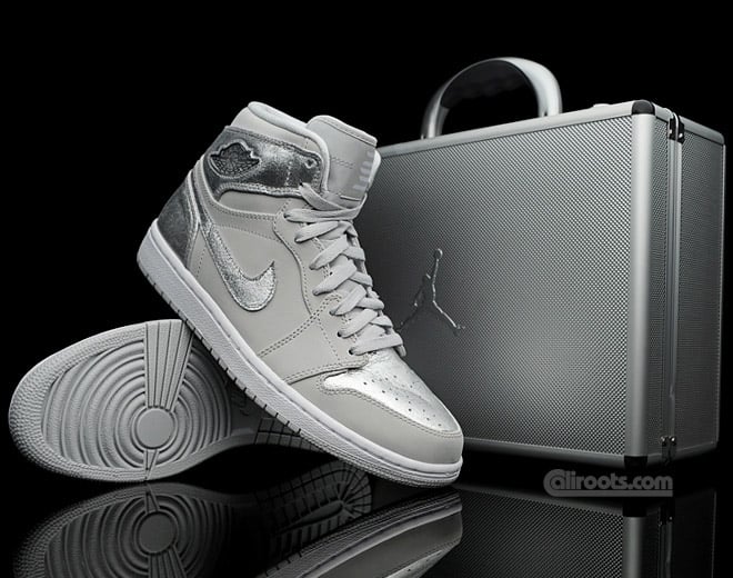 silver jordan 1