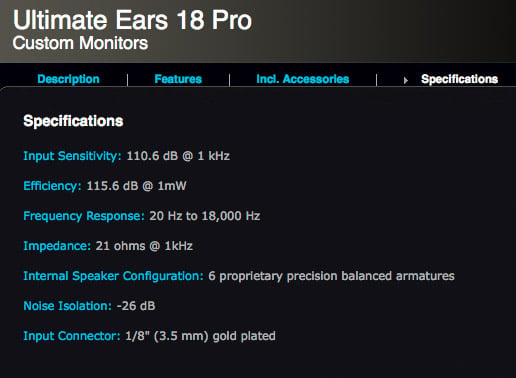 Ultimate Ears 18 Pro