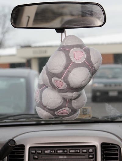 Portal Cube Fuzzy Dice