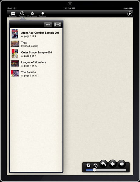 iPad App: Comic Zeal V4