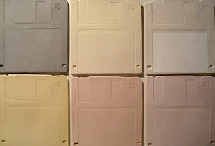 Ceramic Floppy Disk Tiles