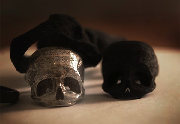 Laser Printed Skull Rings