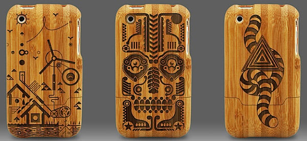 Engraved Bamboo iPhone Cases