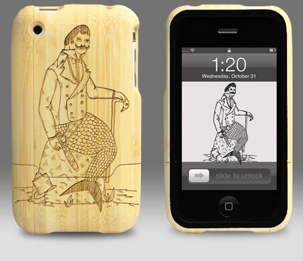 Engraved Bamboo iPhone Cases