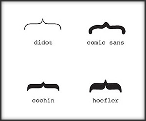 Mustache Fonts