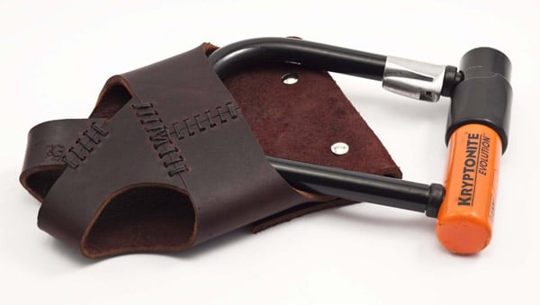 Leather u lock sales holder