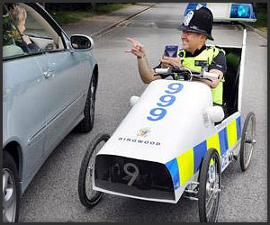 Pedal-Powered Police Car