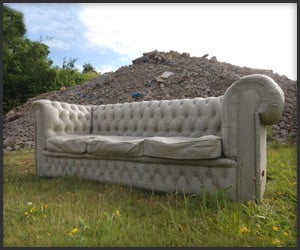 Concrete Chesterfield Sofa
