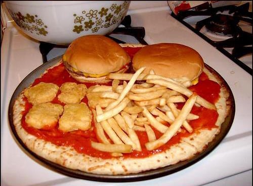 Value Meal in a Pizza