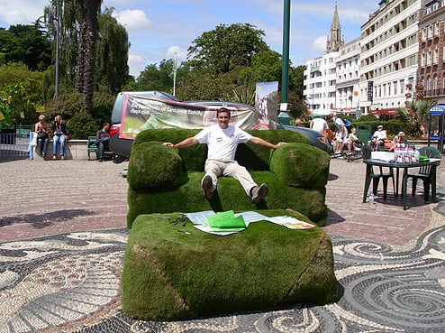 Giant Grass Sofas