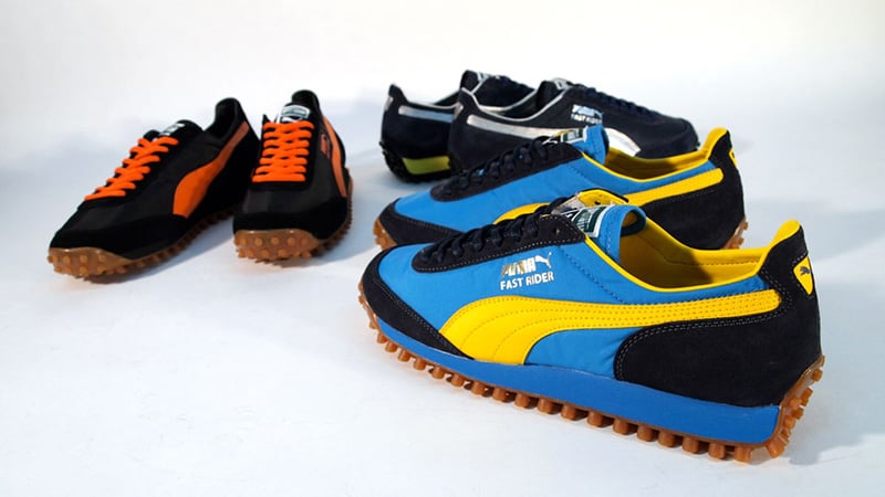 Puma fast hotsell rider blue yellow