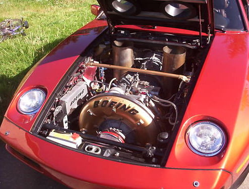 Porsche 928 with Jet Engine