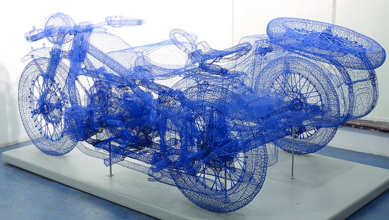 Wireframe Motorcycle
