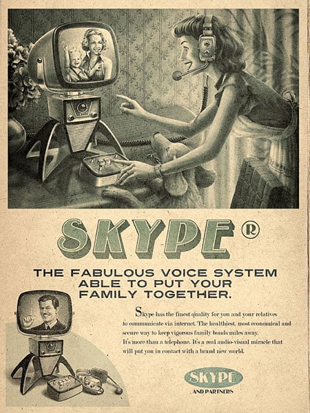 Vintage Social Website Ads