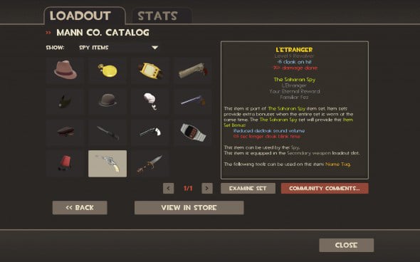 Team Fortress 2: In-Game Store