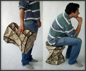 One-Hundred Triangles Stool