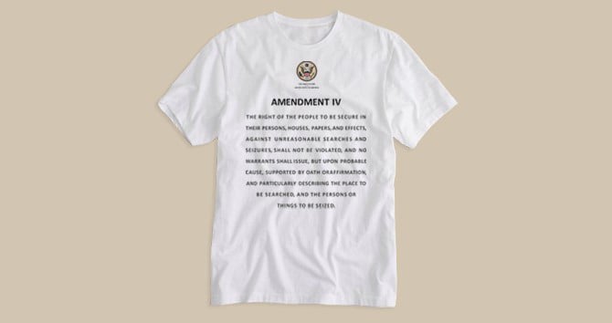 4th Amendment Wear T-Shirt