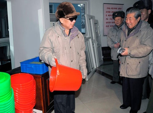 Kim Jong-Il Looking at Things