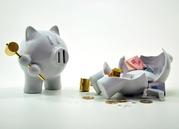 Self-Destructing Piggy Banks