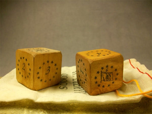 Historical Wooden Dice