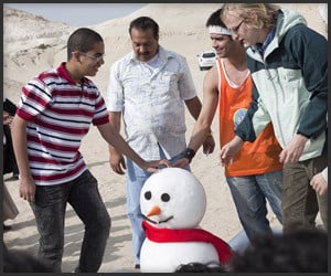 Snowman in Bahrain